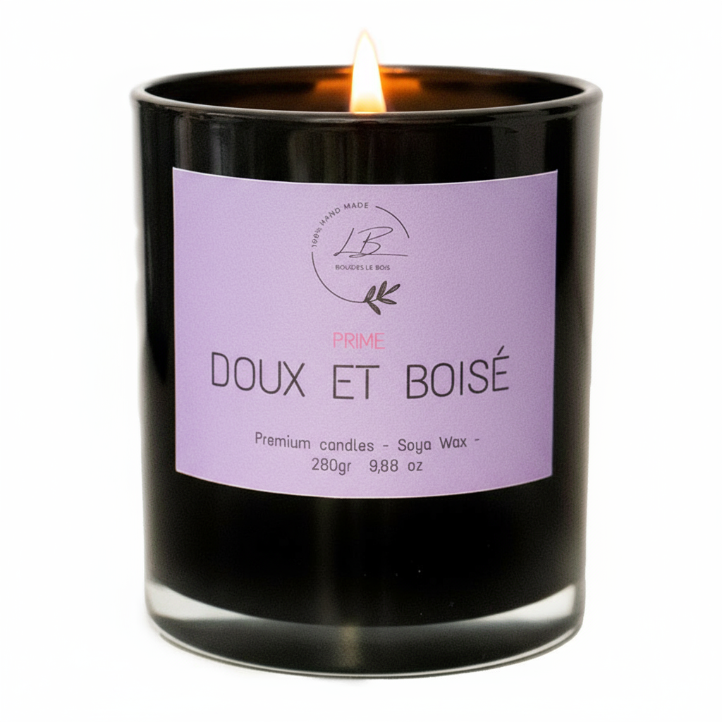 Vela Aromática Doux et Boise encendida