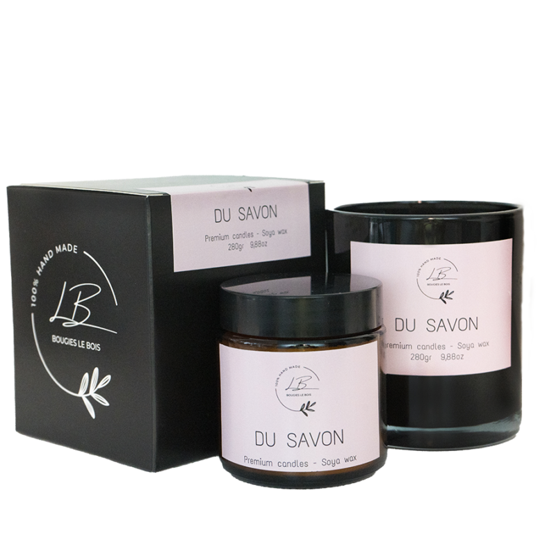 Vela aromática con olor a jabón limpio Du Savon soja Bougies Le Bois