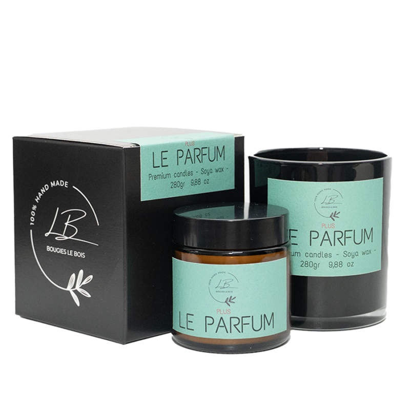 Vela de alta perfumería artesanal Le Parfum cera de soja natural Bougies Le Bois