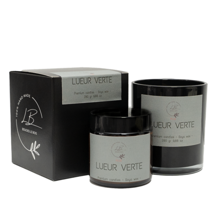Vela Aromática Lueur Verte: Frescura, serenidad y conexión natural en dos tamaños