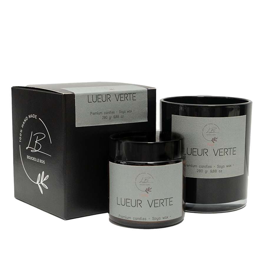 Vela Aromática Lueur Verte: Frescura, serenidad y conexión natural en dos tamaños