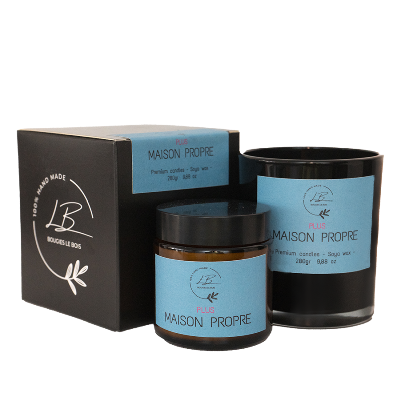 Vela aromática olor a limpio Maison Propre artesanal soja Bougies Le Bois
