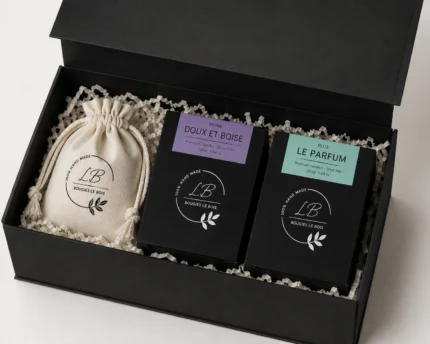 Paquete con dos velas aromáticas para regalar
